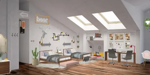 Habitación de dos adolescentes (casa dos )