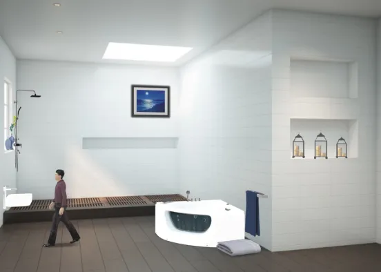la salle de bain en solitude Design Rendering