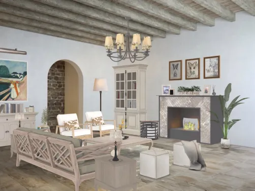 A spring living room