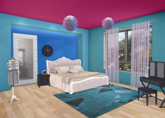 my dream bedroom  Design Rendering
