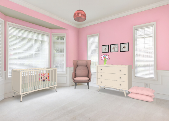 Baby nursry Design Rendering