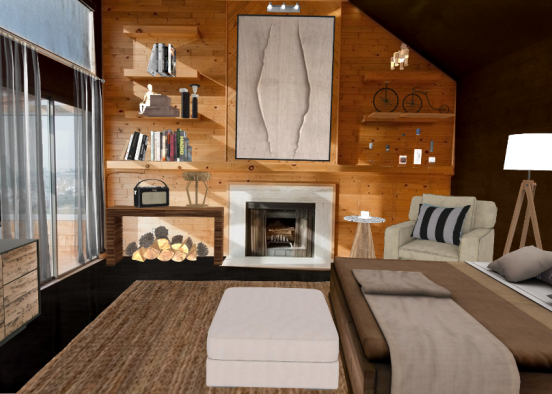 Log Cabin Design Rendering