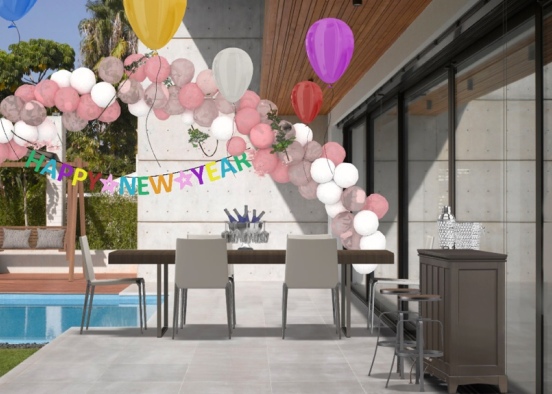 pool party 🎉 🏊‍♂️  Design Rendering