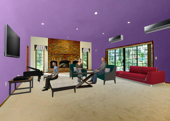Best living room for rent  Design Rendering