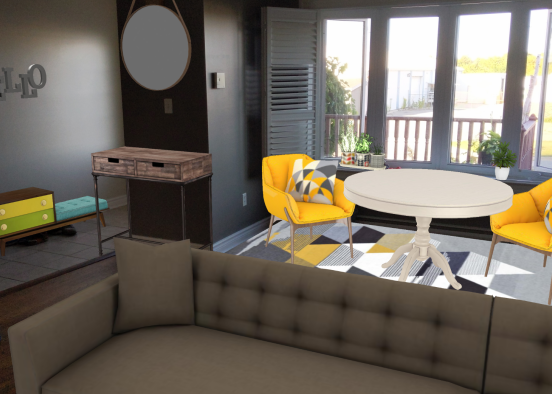 Tuto's living room Design Rendering