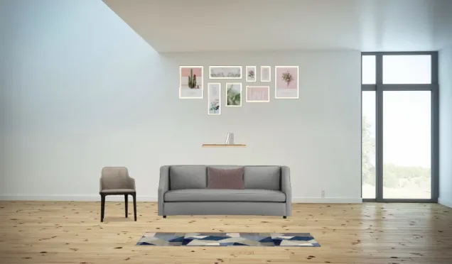 Orginized and calm  Living room