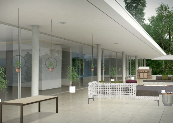 Outside space Design Rendering