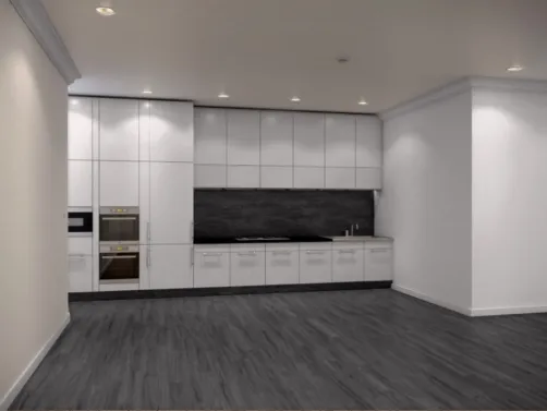 gray kitchen