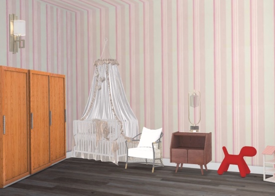 Baby Room Decorate Design Rendering