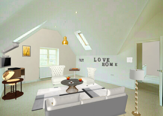 Super living room Design Rendering