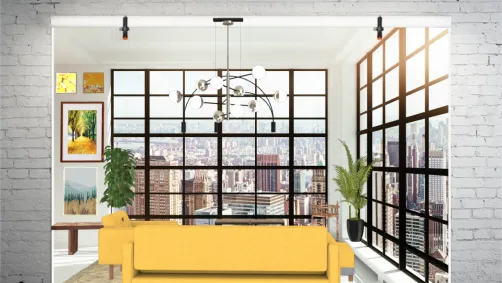 yellow Light Living room