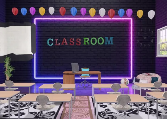 Classroom  Design Rendering