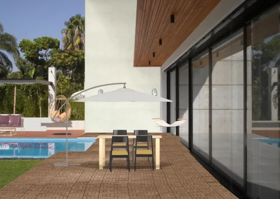 pool deck Design Rendering