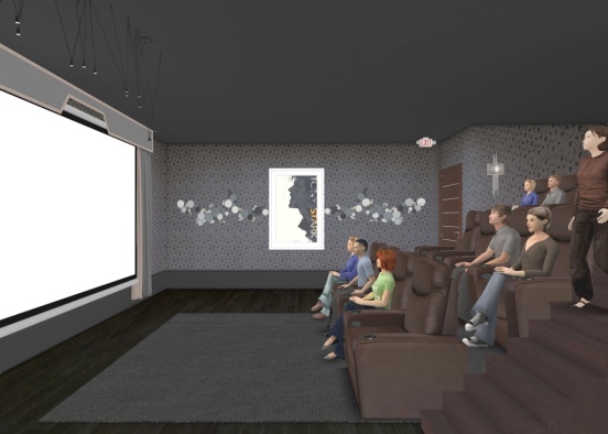 Private movie theater! 🎬 Design Rendering