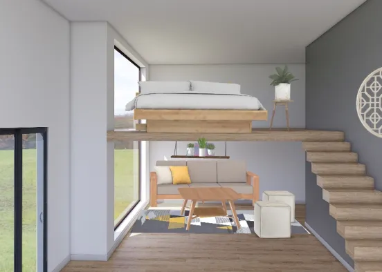 Modern Tiny House Design Rendering