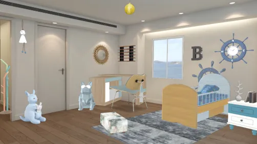 Bedroom blue