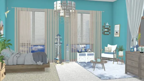 beach room in the city