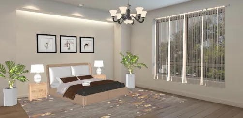 Simple but cute bedroom. Frist design! 
