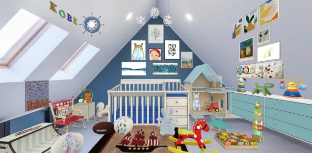 Kobe's crib (Baby Boy's Room)