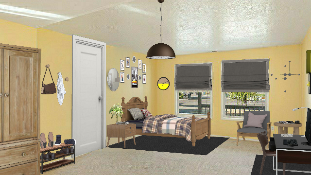 Bedroom for A men Design Rendering