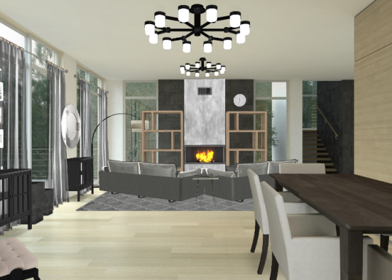 Awesome living room Design Rendering