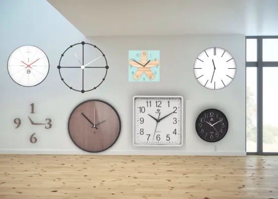 clock collection Design Rendering