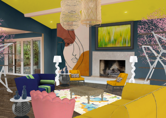 Colorbeam modern livingroom Design Rendering