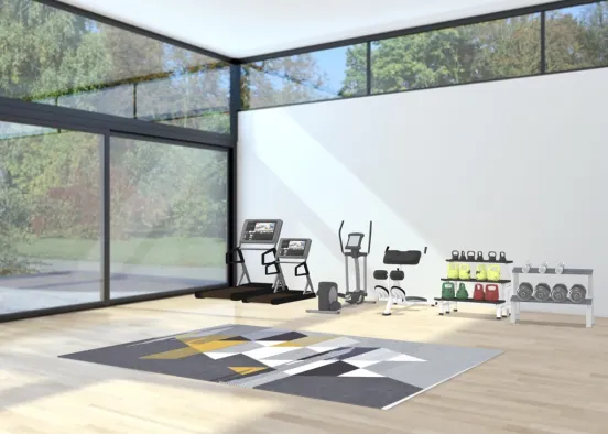 Chill House Gym Design Rendering