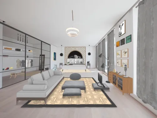 Dormitorio con vestidor