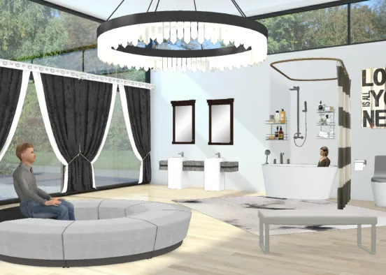 # Salle de bain Design Rendering