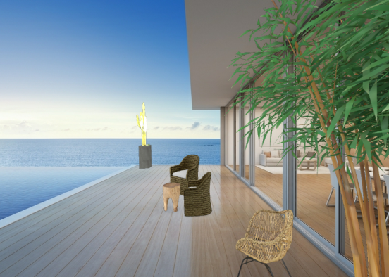 Extérieur - Terrasse '' Lounge '' Design Rendering