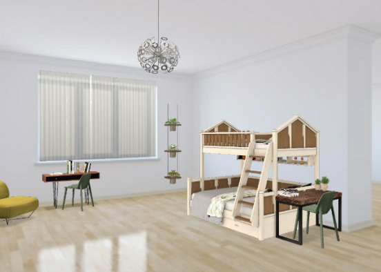 Chambre enfant - Jumeaux  Design Rendering