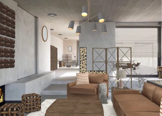 contemporary\ eclectic conversion  Design Rendering
