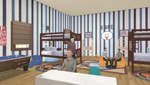 Elias, Boston, Ford and Dawson’s room