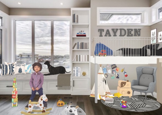 my son Taydens room  Design Rendering