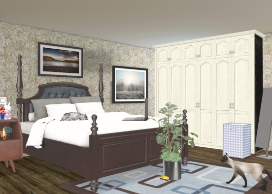 some chills persons room Design Rendering