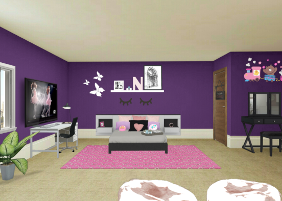 Dormitorio/bedroom  Design Rendering