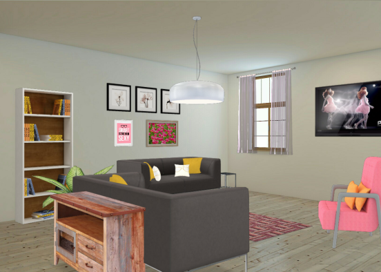 Sala de estar /dinig room Design Rendering