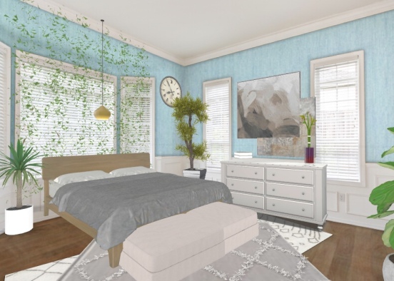 Cozy House- Nature Bedroom  Design Rendering