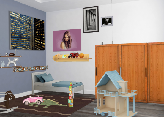 Habitación infantil para los más pequeños de la casa👍❤❤ Design Rendering
