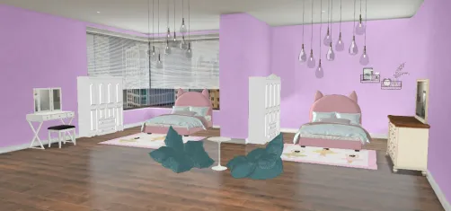 Cuarto para dos gemelas