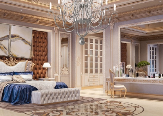 the royal 👑 bedroom  Design Rendering
