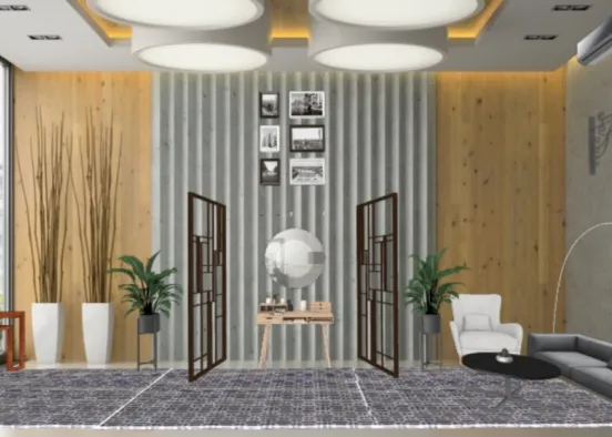 The living room made by akshara  Design Rendering