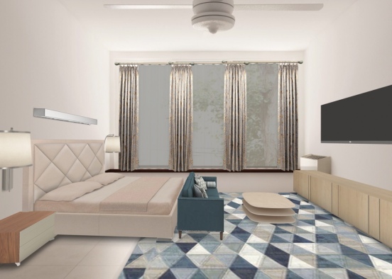 living room, apartment Design Rendering