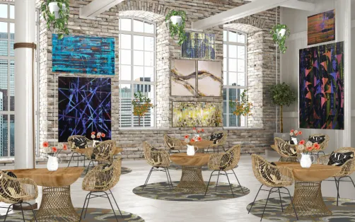 Restaurante y galería de Arte Contemporáneo 🖼️🎨🥂