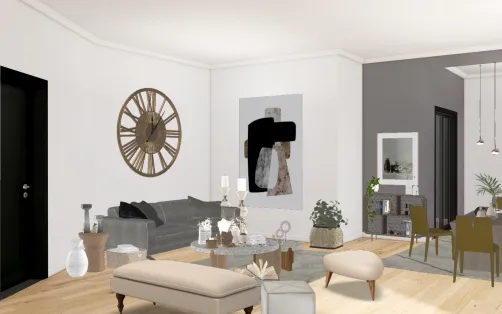 A full living room minimalist