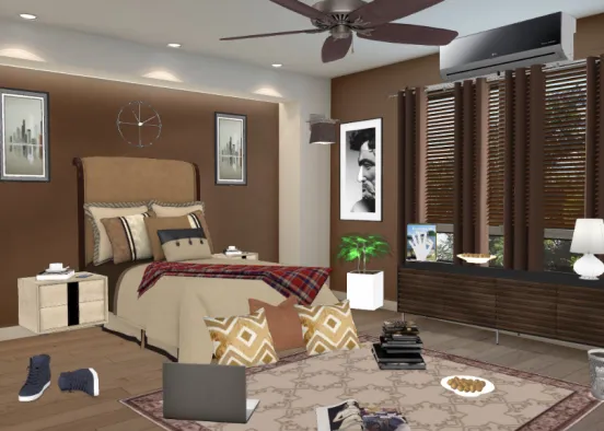 # Working man room👏 Визуализация дизайна