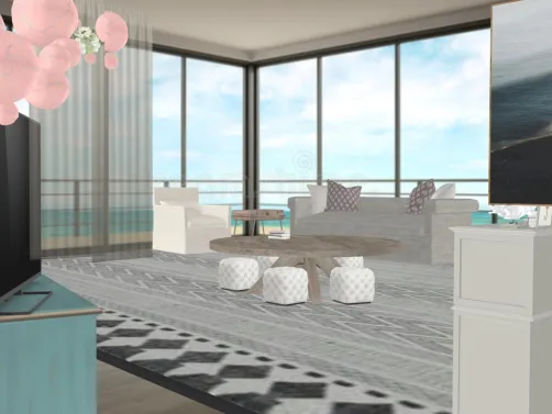 grey beach living room 