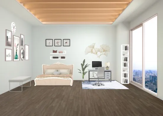 LA Bedroom Design Rendering