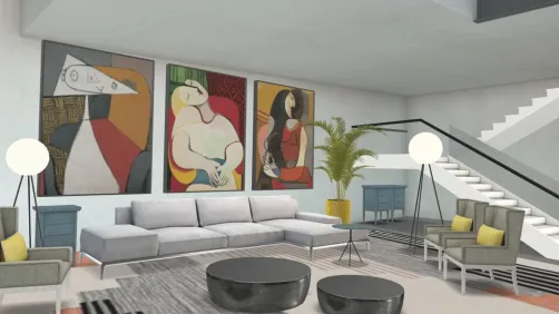 SALA CINZA LARANJA 